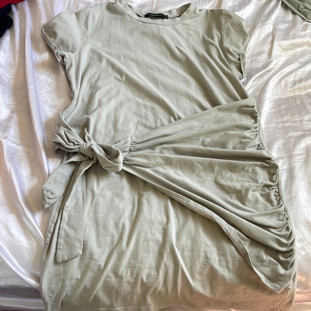 Sage greed bodycon dress